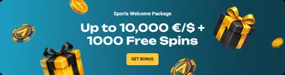 Sports welcome package up to 10 000 eur usd 1000 free spins